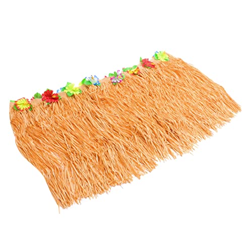 HEALEEP Hawaii Tischrock mit Fransen Blüten Design für Party Dekoration Tischgestaltung für Hochzeiten Events und Feiern im Tropischen Stil von HEALEEP