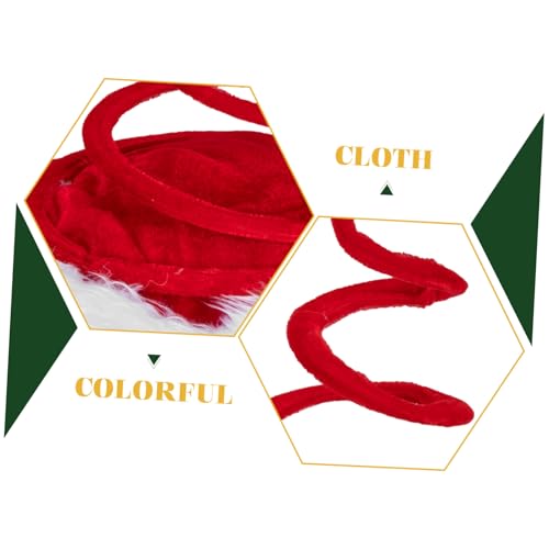 HEALEEP Kreative Weihnachtsmütze mit Elastischem Plüschigem Design Festliche Deko für Weihnachtsfeiern Karneval und Kostümpartys Einzigartiger Nikolaus Hut für Erwachsene HEALEEP Kreative Weihnachtsmütze mit Elastischem Plüschigem Design Festliche Deko für Weihnachtsfeiern Karneval und Kostümpartys Einzigartiger Nikolaus Hut für Erwachsene von HEALEEP