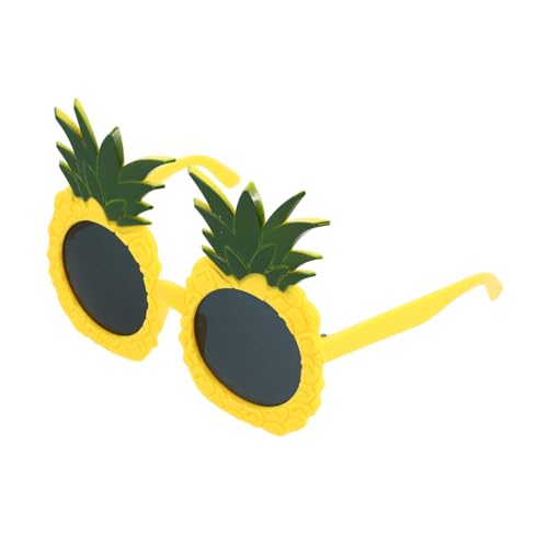 HEALEEP Lustige Ananas Sonnenbrille aus Kunststoff für Sommerparty und Hawaii Luau Leichte Vielseitige Fruchtbrille für Erwachsene und Farbenfrohes Hawaii Partyzubehör von HEALEEP
