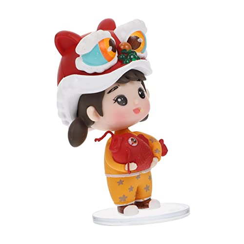 HEALEEP Neujahrsdekoration Tanzlöwen Puppe Cake Topper Festlich Chinesisches Element Tischdeko Langlebig Praktisch Für Zuhause Büro Party HEALEEP Neujahrsdekoration Tanzlöwen Puppe Cake Topper Festlich Chinesisches Element Tischdeko Langlebig Praktisch Für Zuhause Büro Party von HEALEEP