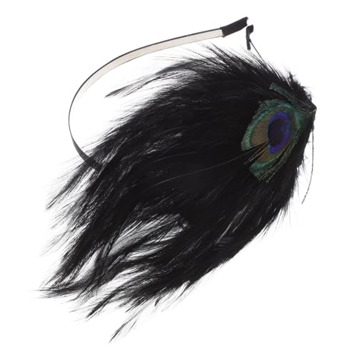 HEALEEP Peacock Federn Haarreif Vintage Kopfband Leicht Rutschfest Haarschmuck für Party Festival Cosplay und Performance von HEALEEP