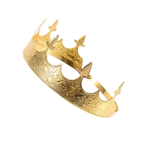 HEALEEP Retro Herren Königskrone Mittelgroß Cosplay Haarreif für Theater Halloween Party Kostüm HEALEEP Retro Herren Königskrone Mittelgroß Cosplay Haarreif für Theater Halloween Party Kostüm von HEALEEP