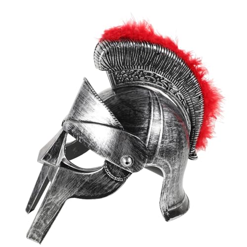 HEALEEP Römerhelm Spartanischer Kriegerhelm mit Klappbarer Gesichtsschutz Mittelalterlicher Soldaten Helm für Halloween Kostüm Verstellbar Historisches Europäisches Cosplay Zubehör HEALEEP Römerhelm Spartanischer Kriegerhelm mit Klappbarer Gesichtsschutz Mittelalterlicher Soldaten Helm für Halloween Kostüm Verstellbar Historisches Europäisches Cosplay Zubehör von HEALEEP
