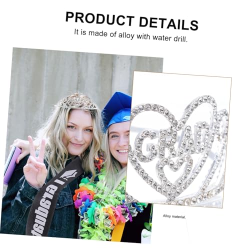 HEALEEP Senior Schärpe mit aus Satin Abschlussfeier Deko Set für Frauen Langlebige Festlicher Abitur Schmuck für Schulabschluss und Party von HEALEEP