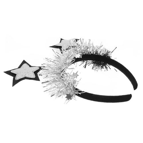 HEALEEP Silberner Stern Haarreif für Party Accessoire Langlebig Leicht Komfortabel Formstabil Glänzend für Festivals und Kostümveranstaltungen von HEALEEP