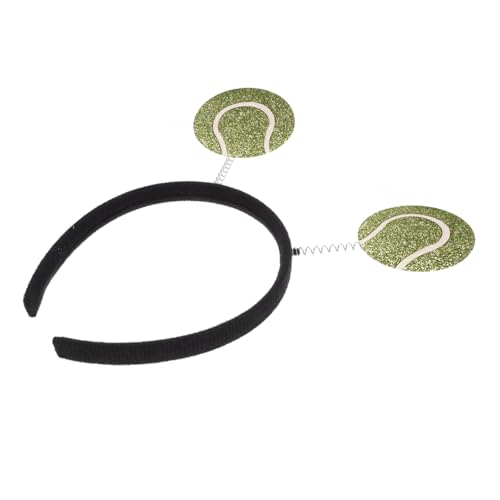 HEALEEP Sportliches Tennis Stirnband mit Federnder Deko Lustiges Haarband für Damen und Herren Leichtes Party Accessoire für Sportveranstaltungen und Mottopartys von HEALEEP