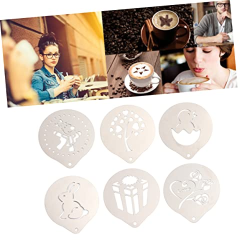 HEALEEP Teiliges Kaffee Schablonen Cappuccino Latte Art Vorlagen DIY Kaffeebar Zubehör Präzise Motive für Professionelle Milchhaube Dekoration HEALEEP Teiliges Kaffee Schablonen Cappuccino Latte Art Vorlagen DIY Kaffeebar Zubehör Präzise Motive für Professionelle Milchhaube Dekoration von HEALEEP