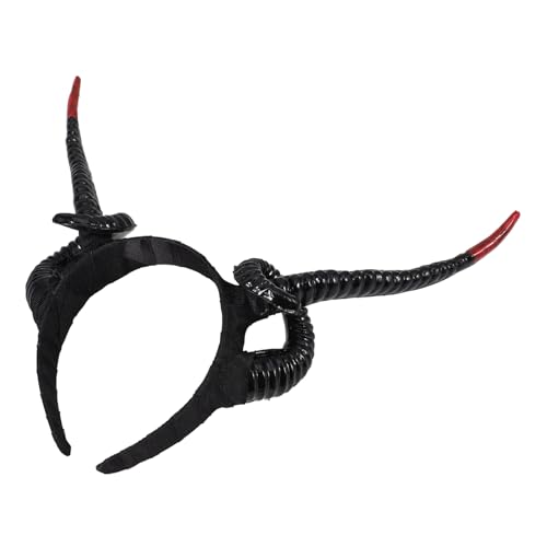 HEALEEP Teufelshorn Stirnband für Halloween Gothic Cosplay Kopfaccessoire Party Dekoration und Kostümzubehör Wiederverwendbar und Langlebig von HEALEEP
