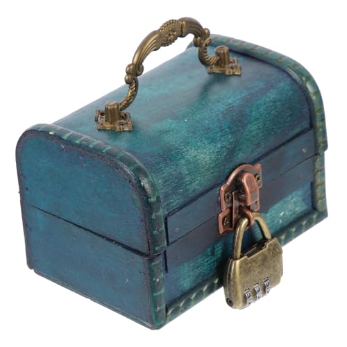 HEALEEP Vintage Schmuckkästchen aus Holz mit Dreistelligem Zahlenschloss Kompakte Schmuckschatulle für Halsketten Ohrringe und Ringe Rustikale Aufbewahrungsbox für Zuhause Reise und HEALEEP Vintage Schmuckkästchen aus Holz mit Dreistelligem Zahlenschloss Kompakte Schmuckschatulle für Halsketten Ohrringe und Ringe Rustikale Aufbewahrungsbox für Zuhause Reise und von HEALEEP
