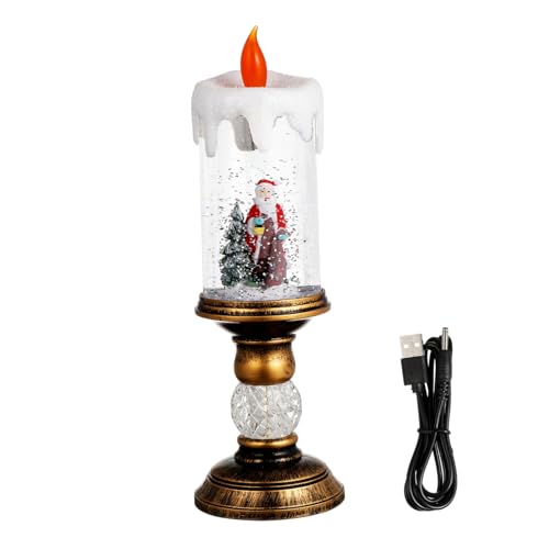 HEALEEP Weihnachtliche LED Kerzenlampe mit USB Dekorative Tischlampe mit Lebensechter Kerzenoptik für Romantische Anlässe Innenraumdekoration Weihnachtsfeiern und Nachtlicht HEALEEP Weihnachtliche LED Kerzenlampe mit USB Dekorative Tischlampe mit Lebensechter Kerzenoptik für Romantische Anlässe Innenraumdekoration Weihnachtsfeiern und Nachtlicht von HEALEEP