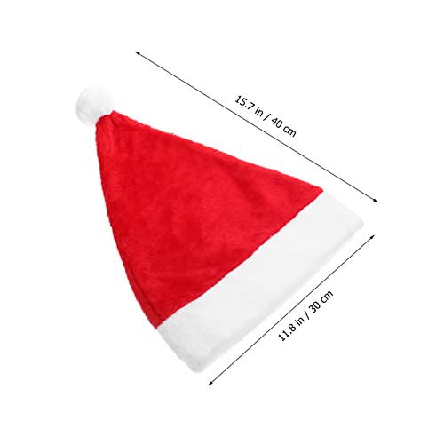 HEALEEP Weihnachtsmütze aus Plüsch Weicher Warmer Santa Hut für Erwachsene Klassisches Design Unisex Weihnachtskostüm Zubehör für Party und Cosplay HEALEEP Weihnachtsmütze aus Plüsch Weicher Warmer Santa Hut für Erwachsene Klassisches Design Unisex Weihnachtskostüm Zubehör für Party und Cosplay von HEALEEP