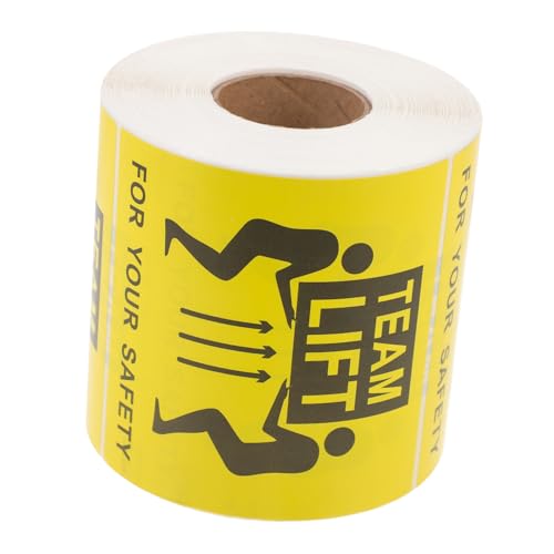 HEALLILY 1 Rolle Aufkleber Für Teamlift-etiketten Verpackung Ziehen Um Groß Etiketten Für Speicherbehälter Schlüssel Verschieben Von Etiketten Aufkleber Für Den Versand Schwere Aufkleber von HEALLILY