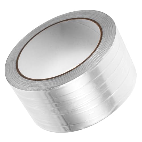 HEALLILY 1 Rolle Leitfähiges Aluminiumfolienband Selbstklebendes Aluminiumband Hvac-klebeband Für Kanäle Folienband Zur Abschirmung Trockner-entlüftungsband Klebeband Aus Aluminiumfolie von HEALLILY