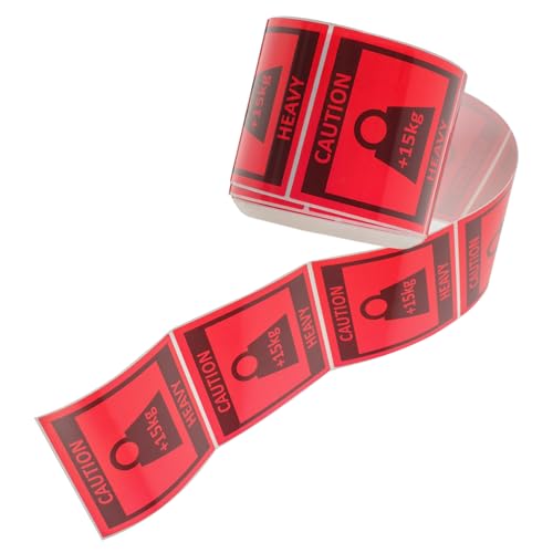 HEALLILY 1 Rolle Vorsicht Schweres Etikett Etiketten Aufkleber Beweglicher Aufkleber Schwerer Aufkleber Aufkleber-etiketten Schwere Aufkleber Ziehen Um Verpackung Sich Bewegendes Band Rot HEALLILY 1 Rolle Vorsicht Schweres Etikett Etiketten Aufkleber Beweglicher Aufkleber Schwerer Aufkleber Aufkleber-etiketten Schwere Aufkleber Ziehen Um Verpackung Sich Bewegendes Band Rot von HEALLILY
