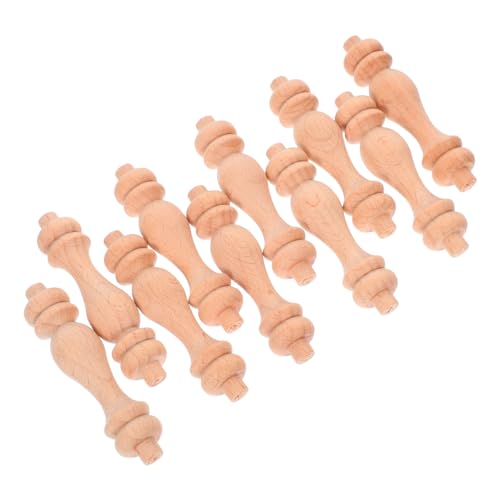 HEALLILY 10 Stück Unbehandelte Römische Holzsäulen: Baluster Zum Selbermachen Für Handlaufdekoration – Holzspindeln Für Die Reparatur Von Möbelhandläufen HEALLILY 10 Stück Unbehandelte Römische Holzsäulen: Baluster Zum Selbermachen Für Handlaufdekoration – Holzspindeln Für Die Reparatur Von Möbelhandläufen von HEALLILY