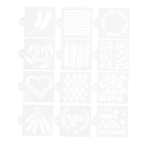 HEALLILY 12 Stück Vorlage für Brotmehl Cupcake -Schablonen Cookie-Schablone Brotstempel Brotsets für selbstgebackenes Brot Brotschablonen für Sauerteig das Haustier Weiß HEALLILY 12 Stück Vorlage für Brotmehl Cupcake -Schablonen Cookie-Schablone Brotstempel Brotsets für selbstgebackenes Brot Brotschablonen für Sauerteig das Haustier Weiß von HEALLILY
