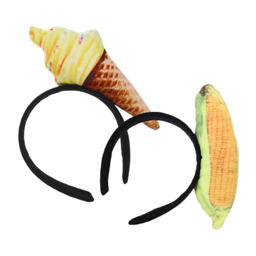HEALLILY 2 Stück Eiscreme Stirnband Unisex Kopfschmuck Eistüten Form für Kostümpartys Hochzeiten und Feiern Verstellbar und Funktional für Altersgruppen HEALLILY 2 Stück Eiscreme Stirnband Unisex Kopfschmuck Eistüten Form für Kostümpartys Hochzeiten und Feiern Verstellbar und Funktional für Altersgruppen von HEALLILY