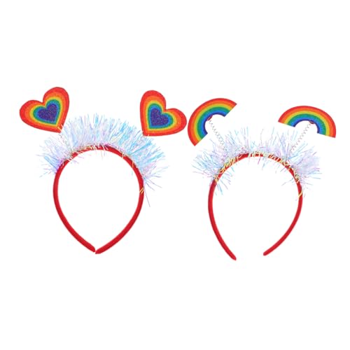 HEALLILY 2 Stück Stylische Damen Haaraccessoires mit Buntem Dekorative Haargummis für Festivals Hochzeiten und Täglichen Gebrauch HEALLILY 2 Stück Stylische Damen Haaraccessoires mit Buntem Dekorative Haargummis für Festivals Hochzeiten und Täglichen Gebrauch von HEALLILY