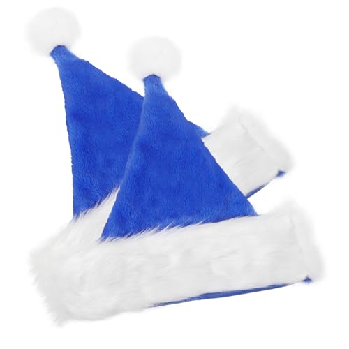 HEALLILY 2 Stück Weihnachtsmann Hüte Festliche Weihnachtsmützen für Erwachsene und Teenager für Weihnachtsfeiern und Feiertagsdeko von HEALLILY