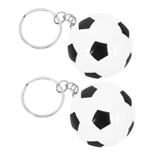 HEALLILY 2Stücke Fußball Schlüsselanhänger für Mitgebsel für Partys und Schulveranstaltungen Schwarz Fußball für Jungen und Mädchen HEALLILY 2Stücke Fußball Schlüsselanhänger für Mitgebsel für Partys und Schulveranstaltungen Schwarz Fußball für Jungen und Mädchen von HEALLILY