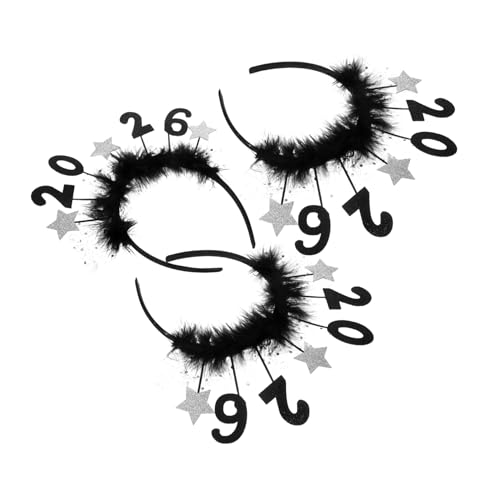 HEALLILY 3 Stück Party Haarband Silbern Pailletten Glitzerndes Stirnband für Silvester Feiertags Accessoire Leicht Komfortabel für Frauen Mädchen Partyspaß und Foto Requisiten von HEALLILY