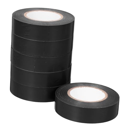 HEALLILY 6 Rollen Isolierband elektroinstallation Klebeband Abdeckband Mundband Verpackungsbandspender Kabelbinder Drahtband Schutzband Hochtemperaturbänder Verdrahtungsband PVC Black HEALLILY 6 Rollen Isolierband elektroinstallation Klebeband Abdeckband Mundband Verpackungsbandspender Kabelbinder Drahtband Schutzband Hochtemperaturbänder Verdrahtungsband PVC Black von HEALLILY