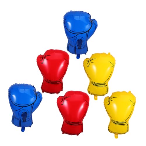 HEALLILY 6 Stück Boxhandschuhe Luftballons Geburtstagskorte Wrestling-Partygeschenke Luftballons für die Party Geburtstagsdekorationen ringen Sport-Geburtstagsdekorationen Aluminiumfolie HEALLILY 6 Stück Boxhandschuhe Luftballons Geburtstagskorte Wrestling-Partygeschenke Luftballons für die Party Geburtstagsdekorationen ringen Sport-Geburtstagsdekorationen Aluminiumfolie von HEALLILY