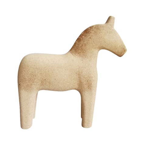 HEALLILY Dala Pferd aus Holz, unlackiert, Vintage-Pferd, unlackiert, Holzfigur, Statue, Pferd, Malerei von Yourself L HEALLILY Dala Pferd aus Holz, unlackiert, Vintage-Pferd, unlackiert, Holzfigur, Statue, Pferd, Malerei von Yourself L von HEALLILY