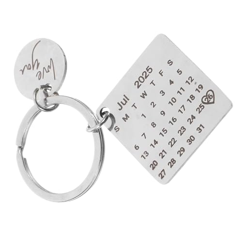 HEALLILY Kalender Schlüsselanhänger für Individueller Schlüsselanhänger für Jahrestage und Besondere Daten Unvergessliches Andenken für Valentinstag und HEALLILY Kalender Schlüsselanhänger für Individueller Schlüsselanhänger für Jahrestage und Besondere Daten Unvergessliches Andenken für Valentinstag und von HEALLILY