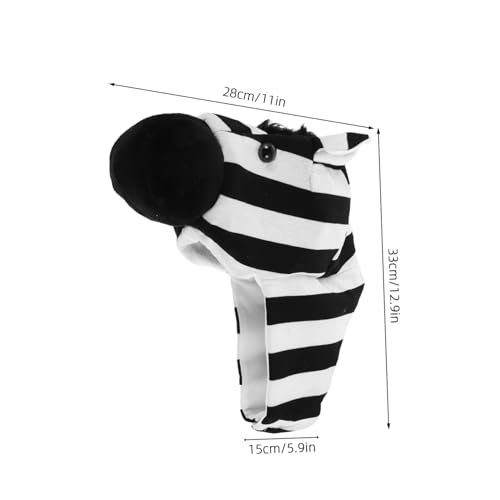HEALLILY Kreativer Zebrahut für Erwachsene und leichtes weiches Material Partyzubehör für Halloween Karneval Cosplay Photo Booth Requisiten Wiederverwendbare lustige Tierkopfbedeckung HEALLILY Kreativer Zebrahut für Erwachsene und leichtes weiches Material Partyzubehör für Halloween Karneval Cosplay Photo Booth Requisiten Wiederverwendbare lustige Tierkopfbedeckung von HEALLILY