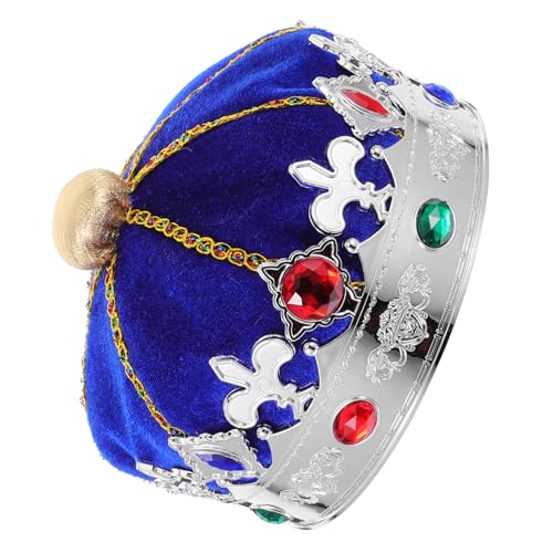 HEALLILY Krone Hut für Maskerade Party und Auftritte Kostümzubehör für Jungen Geburtstagsfeiern und Cosplay Blauer Hut HEALLILY Krone Hut für Maskerade Party und Auftritte Kostümzubehör für Jungen Geburtstagsfeiern und Cosplay Blauer Hut von HEALLILY