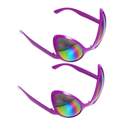 HEALLILY Lustige Brille, leicht, Cosplay-Party, Gastgeschenke, Foto-Requisiten für Kostüme, Halloween-Dekorationen, 2 Stück von HEALLILY