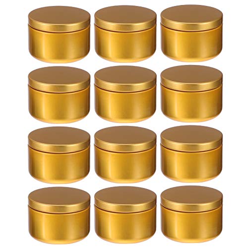 HEALLILY Runde Metalldosen, Aluminiumdosen, leere Kerzendosen, Gewürzdosen mit Deckel für selbstgemachte Kerzen, Salbe, Gewürze, 12 Stück HEALLILY Runde Metalldosen, Aluminiumdosen, leere Kerzendosen, Gewürzdosen mit Deckel für selbstgemachte Kerzen, Salbe, Gewürze, 12 Stück von HEALLILY