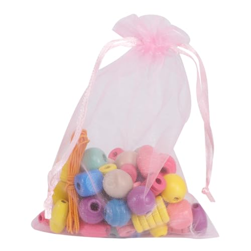 HEALSOPTHY 1 Packung Diy Holzperlen für Amblyopie Training Bastelperlen Intellektuellen Entwicklung von Kindern Zufällige Farben Zufällige Farbe von HEALSOPTHY