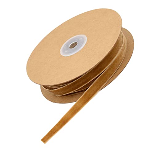 HEALSOPTHY 1 Rolle Beflockungsband Dünn Basteln Benutzerdefiniertes Band Stoff Nähen Bänder Für Handwerk Samtband Schleife Band Zum Verpacken Bänder Umwickeln Coffee HEALSOPTHY 1 Rolle Beflockungsband Dünn Basteln Benutzerdefiniertes Band Stoff Nähen Bänder Für Handwerk Samtband Schleife Band Zum Verpacken Bänder Umwickeln Coffee von HEALSOPTHY