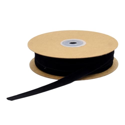HEALSOPTHY 1 Rolle Beflockungsband Tüllband zum Einwickeln Spitzenband schwarzes Band zum Einwickeln Schleife Geschenkverpackungsband Geschenkbänder ein Verpackungsband Black von HEALSOPTHY