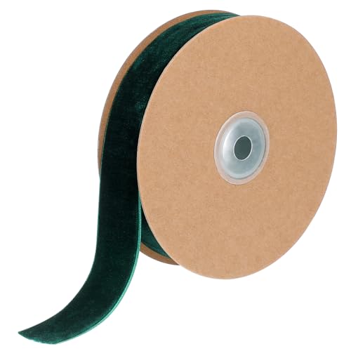 HEALSOPTHY 1 Rolle Breites Samtband Einseitiges nicht Elastisches Flocking Band für DIY Dekoration und Hochzeitsaccessoires Dunkelgrün HEALSOPTHY 1 Rolle Breites Samtband Einseitiges nicht Elastisches Flocking Band für DIY Dekoration und Hochzeitsaccessoires Dunkelgrün von HEALSOPTHY