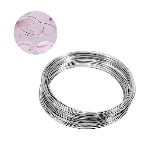 HEALSOPTHY 1 Rolle DIY Handgelenk Armband Ringen Silber Draht für Schmuckherstellung Hochwertiges Material für Damen und Mädchen für Kreative Bastelprojekte von HEALSOPTHY