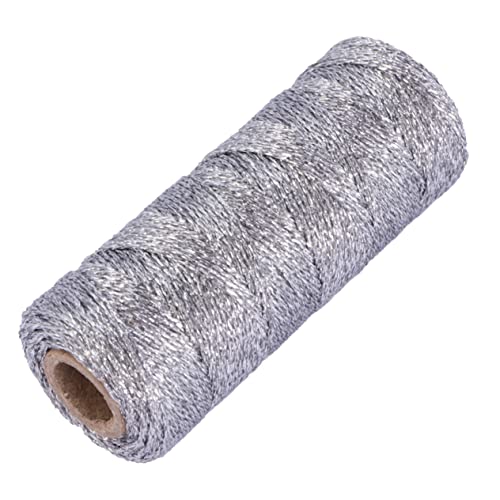 HEALSOPTHY 1 Rolle Dekoratives Seil Jutegarn Wickelschnur Jute-schnur-seil Schnüre Makramee Diy Bastelseil Dekorativer Baumwollfaden Schnur Zum Einwickeln Farbig Binden Silver Stoff HEALSOPTHY 1 Rolle Dekoratives Seil Jutegarn Wickelschnur Jute-schnur-seil Schnüre Makramee Diy Bastelseil Dekorativer Baumwollfaden Schnur Zum Einwickeln Farbig Binden Silver Stoff von HEALSOPTHY