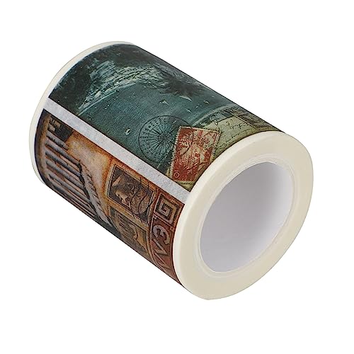 HEALSOPTHY 1 Rolle Handgemachtes Washi Tape mit Poststempel Design Dekoratives Klebeband für Scrapbooking Journaling und DIY Projekte Einfach Abziehbar und Rückstandsfrei für Notizbücher und HEALSOPTHY 1 Rolle Handgemachtes Washi Tape mit Poststempel Design Dekoratives Klebeband für Scrapbooking Journaling und DIY Projekte Einfach Abziehbar und Rückstandsfrei für Notizbücher und von HEALSOPTHY
