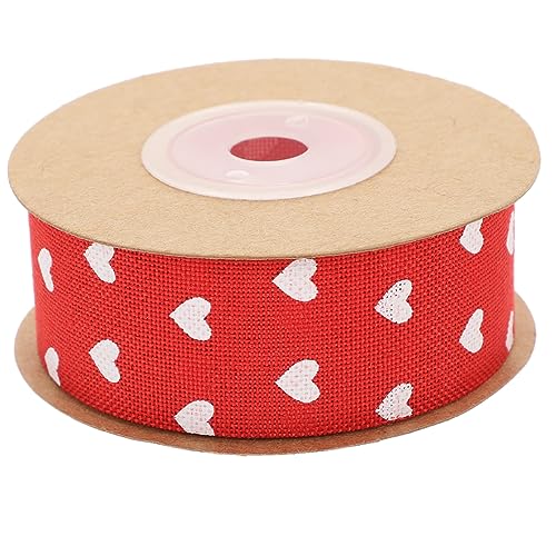HEALSOPTHY 1 Rolle Herzförmiges Geschenkband Yards Rotes Dekoband für Hochzeitsprojekte Bastelideen Boxverpackungen für Festlichkeiten und Diy Dekorationen HEALSOPTHY 1 Rolle Herzförmiges Geschenkband Yards Rotes Dekoband für Hochzeitsprojekte Bastelideen Boxverpackungen für Festlichkeiten und Diy Dekorationen von HEALSOPTHY
