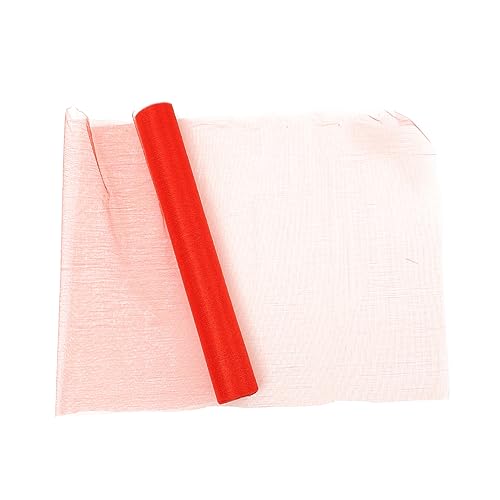 HEALSOPTHY 1 Rolle Hochzeitsraum Dekoration Schleier feier hintergrund netzband Tüllband hellblaues Band Gazeband für Hochzeitsfeiern Hochzeits-Layout-Band Garn rot HEALSOPTHY 1 Rolle Hochzeitsraum Dekoration Schleier feier hintergrund netzband Tüllband hellblaues Band Gazeband für Hochzeitsfeiern Hochzeits-Layout-Band Garn rot von HEALSOPTHY
