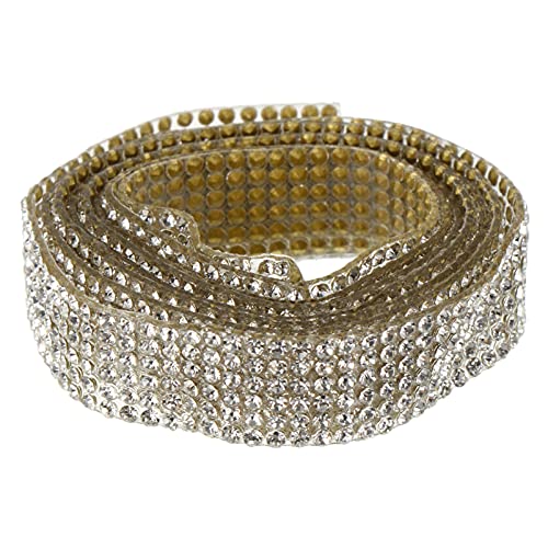 HEALSOPTHY 1 Rolle Rhinestone Banding Band Selbstklebend Funkelndes Kristallband für Diy Dekorationen Reihen für Hochzeitskleider Bastelprojekte und HEALSOPTHY 1 Rolle Rhinestone Banding Band Selbstklebend Funkelndes Kristallband für Diy Dekorationen Reihen für Hochzeitskleider Bastelprojekte und von HEALSOPTHY