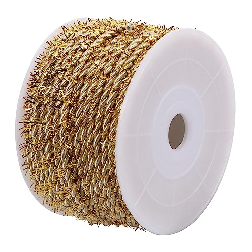 HEALSOPTHY 1 Rolle Verpackungs Etiketten Lanyard Hängend Dekoration Hochzeit Verpackungsband Praktisches Schlüsselband Diy Schlüsselband Golden Polyester HEALSOPTHY 1 Rolle Verpackungs Etiketten Lanyard Hängend Dekoration Hochzeit Verpackungsband Praktisches Schlüsselband Diy Schlüsselband Golden Polyester von HEALSOPTHY
