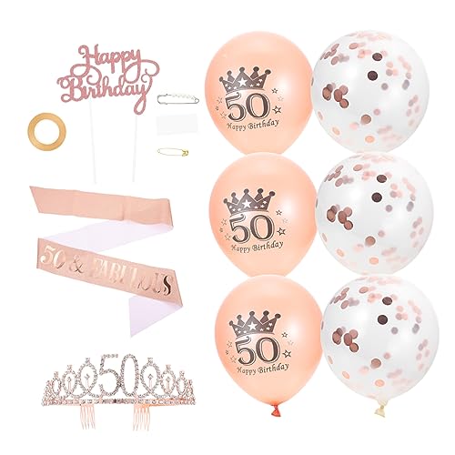 HEALSOPTHY 1 Satz Ballon mit Kreativer Geburtstagsbande Teiliges Party Roségold für Unvergessliche Feiern und Festliche HEALSOPTHY 1 Satz Ballon mit Kreativer Geburtstagsbande Teiliges Party Roségold für Unvergessliche Feiern und Festliche von HEALSOPTHY