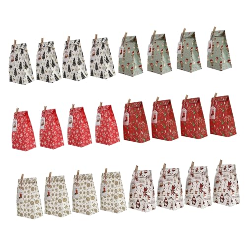 HEALSOPTHY 1 Satz Geschenktasche Kalender-bonbontüten Präsenttaschen Weihnachts-adventskalender-taschen Countdown-kalender Süßigkeitentüten Weihnachtliche Adventskalendertüten Hölzern HEALSOPTHY 1 Satz Geschenktasche Kalender-bonbontüten Präsenttaschen Weihnachts-adventskalender-taschen Countdown-kalender Süßigkeitentüten Weihnachtliche Adventskalendertüten Hölzern von HEALSOPTHY