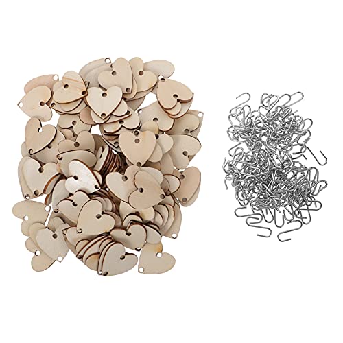 HEALSOPTHY 1 Satz Holzherzen Diy Bastelset Hängende Holzanhänger für Projekte für Dekoration und Persönliche Beschriftungen Weihnachten und Besondere Anlässe HEALSOPTHY 1 Satz Holzherzen Diy Bastelset Hängende Holzanhänger für Projekte für Dekoration und Persönliche Beschriftungen Weihnachten und Besondere Anlässe von HEALSOPTHY