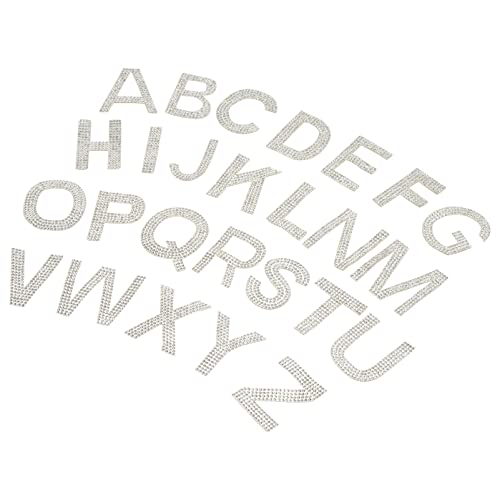 HEALSOPTHY 1 Satz Rhinestone Alphabet Applique Patches zum Aufbügeln Glitzer Aufnäher für Diy Kleidung Taschen und Bastelprojekte zum Reparieren und Dekorieren von Jeans und Textilien HEALSOPTHY 1 Satz Rhinestone Alphabet Applique Patches zum Aufbügeln Glitzer Aufnäher für Diy Kleidung Taschen und Bastelprojekte zum Reparieren und Dekorieren von Jeans und Textilien von HEALSOPTHY
