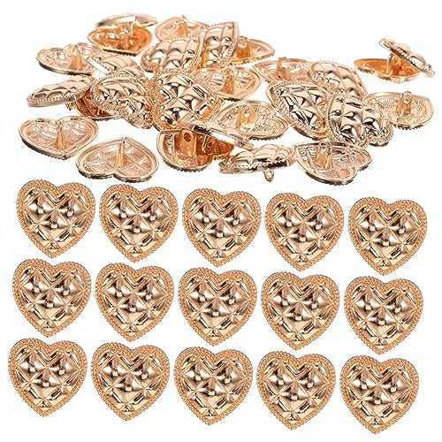 HEALSOPTHY 1 Satz Stylische Herzknöpfe Metall Teiliges Gold für Blazer Shirts und DIY Projekte für Kreative Kleidungsgestaltung und Accessoires HEALSOPTHY 1 Satz Stylische Herzknöpfe Metall Teiliges Gold für Blazer Shirts und DIY Projekte für Kreative Kleidungsgestaltung und Accessoires von HEALSOPTHY