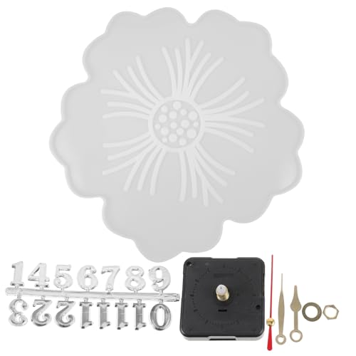 HEALSOPTHY 1 Satz Uhrenform Dekorativ Retro Hände Klein Formen Für Die Uhrenherstellung Silikonform Diy-gießform Für Uhren Bastelformen Diy-silikon Bastelzubehör Diy-uhr Weiß Kieselgel von HEALSOPTHY
